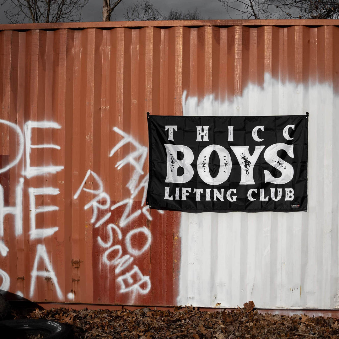 Thicc Boys Lifting Club 3' x 5' Wall Flag - One Revolver Surfboards