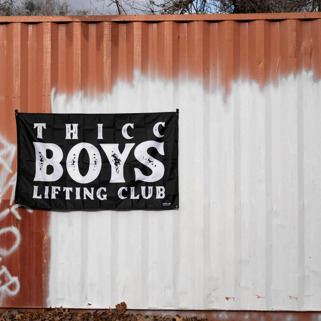 Thicc Boys Lifting Club 3' x 5' Wall Flag - One Revolver Surfboards