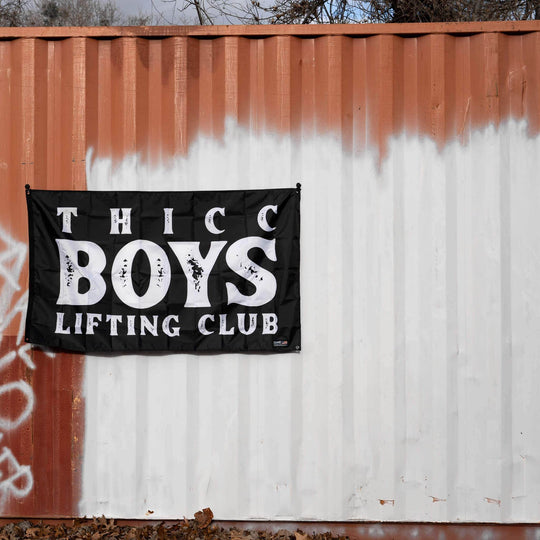 Thicc Boys Lifting Club 3' x 5' Wall Flag - One Revolver Surfboards