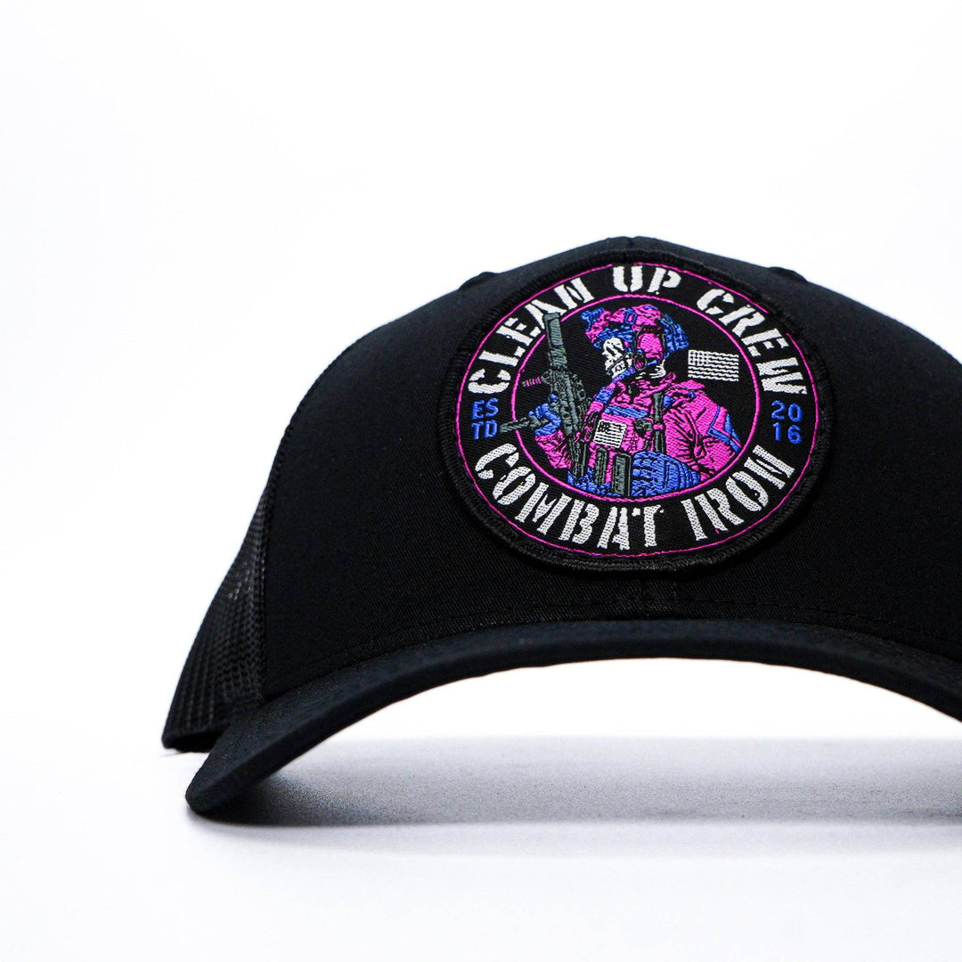 Clean Up Crew Miami Patch Mid-Profile Mesh Snapback Hat - One Revolver Surfboards