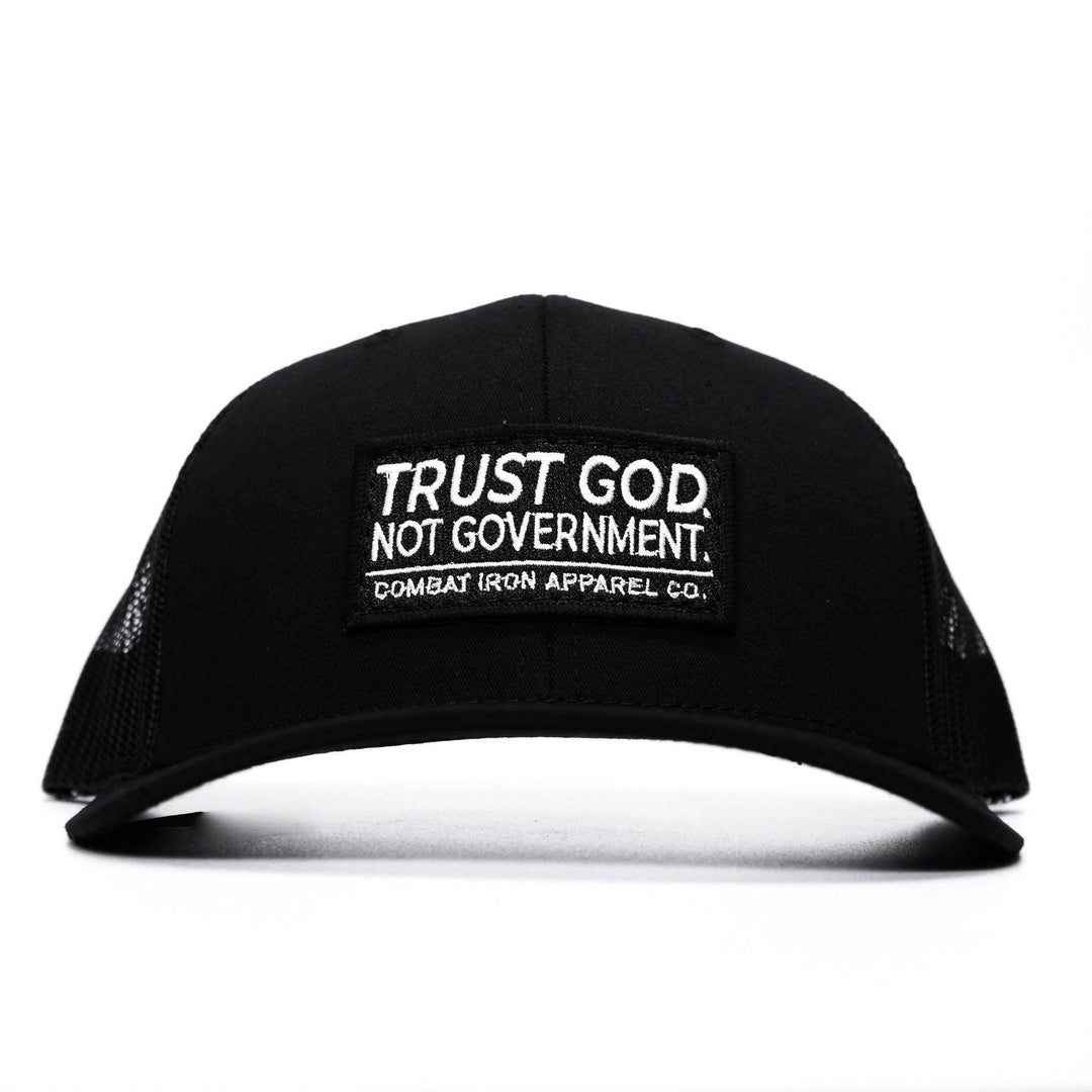 One Revolver Surfboards - Trust God. Not Government. Mid-Profile Mesh Snapback HEADWEAR