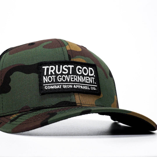 Trust God. Not Government. Mid-Profile Mesh Snapback - One Revolver Surfboards