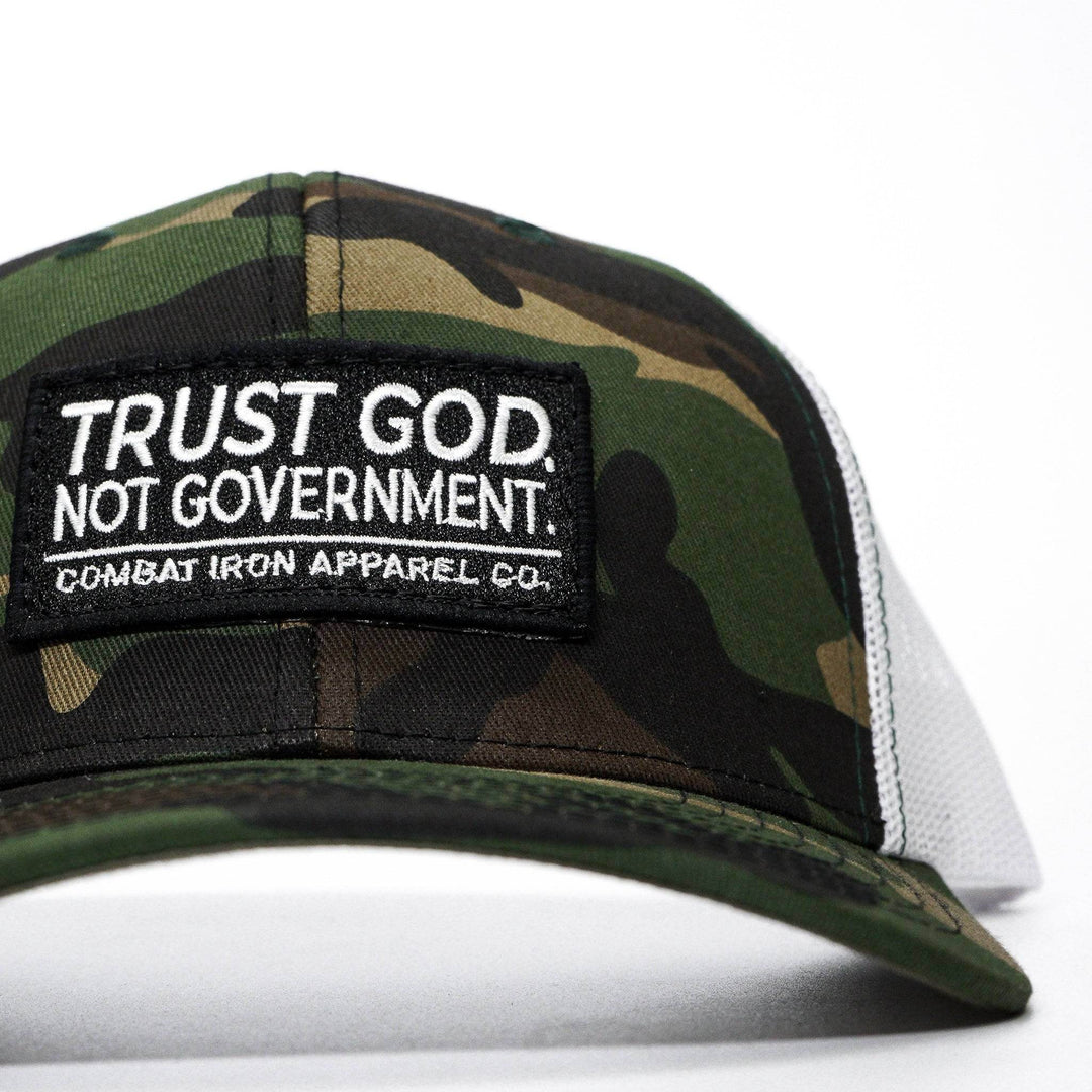 Trust God. Not Government. Mid-Profile Mesh Snapback - One Revolver Surfboards