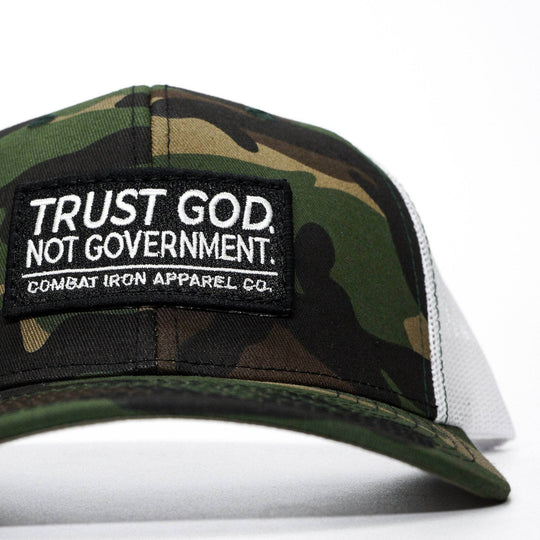 Trust God. Not Government. Mid-Profile Mesh Snapback - One Revolver Surfboards