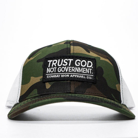 Trust God. Not Government. Mid-Profile Mesh Snapback - One Revolver Surfboards