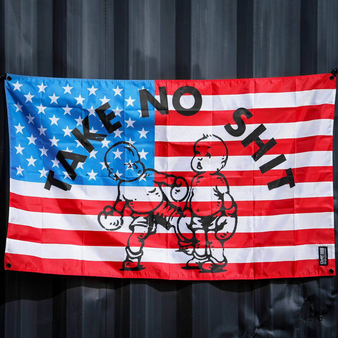 Take No Sh*t 3' X 5' American Flag - One Revolver Surfboards