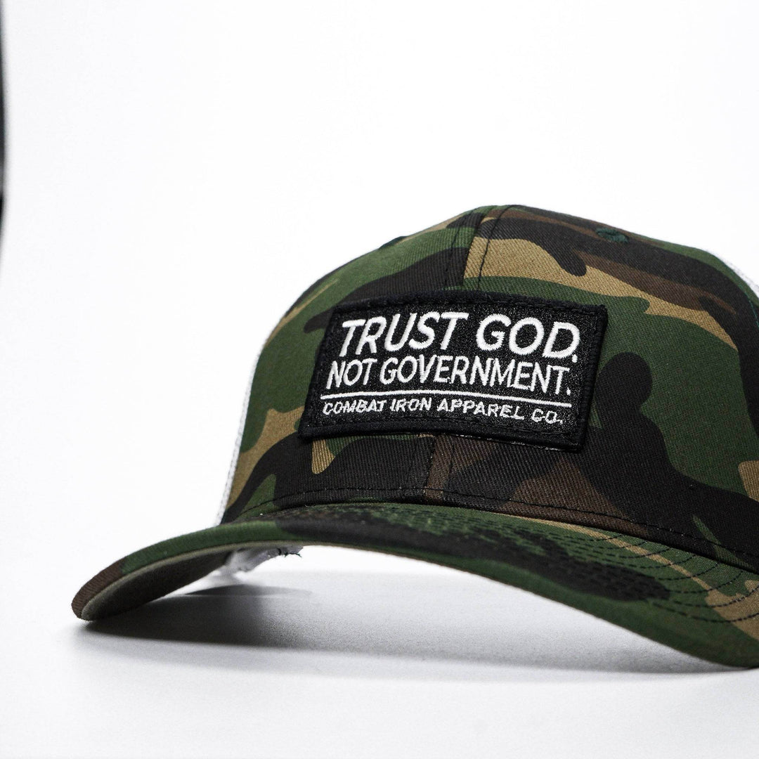 Trust God. Not Government. Mid-Profile Mesh Snapback - One Revolver Surfboards
