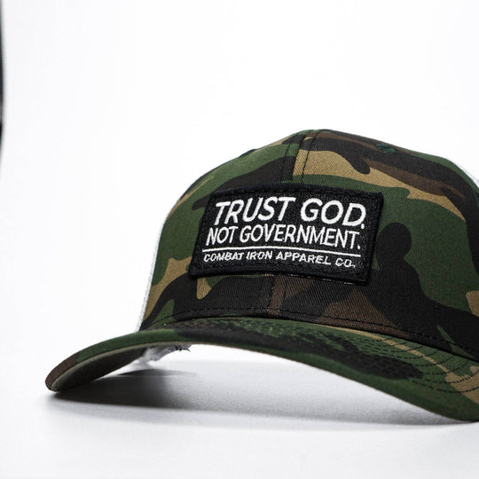 Trust God. Not Government. Mid-Profile Mesh Snapback - One Revolver Surfboards
