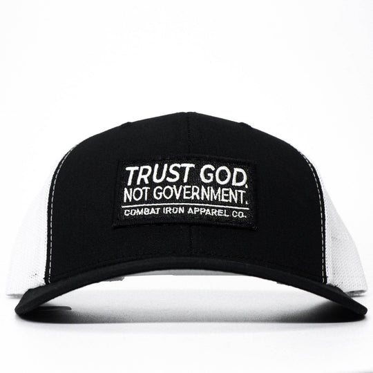Trust God. Not Government. Mid-Profile Mesh Snapback - One Revolver Surfboards
