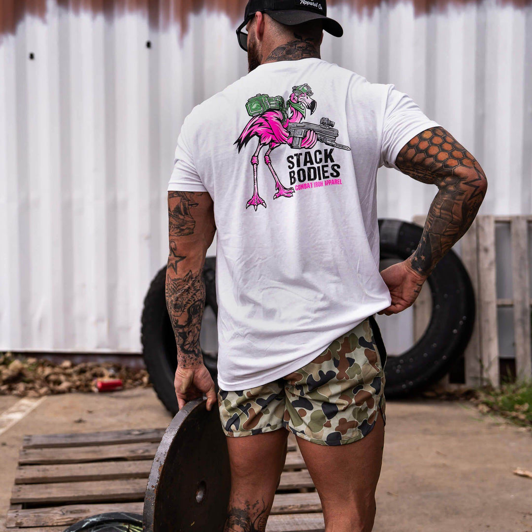 Flamingo Operator Stack Bodies Men's T-Shirt - One Revolver Surfboards