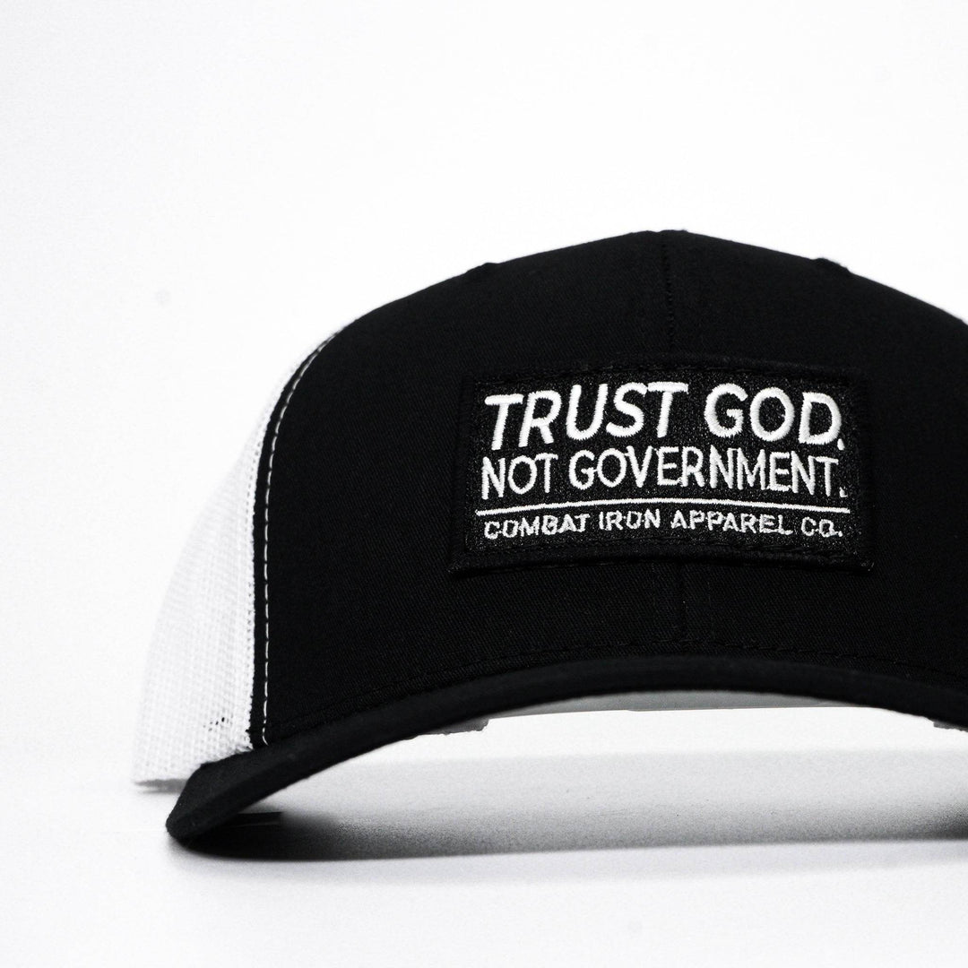 Trust God. Not Government. Mid-Profile Mesh Snapback - One Revolver Surfboards