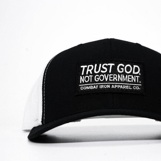 Trust God. Not Government. Mid-Profile Mesh Snapback - One Revolver Surfboards