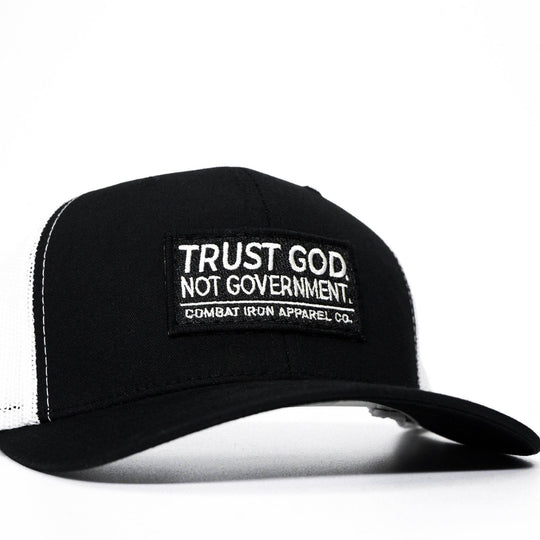 Trust God. Not Government. Mid-Profile Mesh Snapback - One Revolver Surfboards