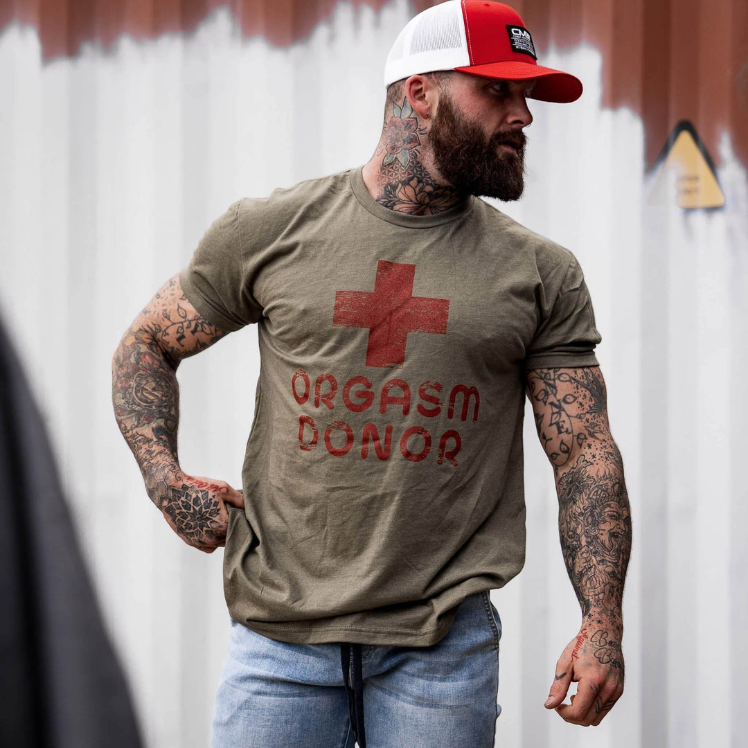 Orgasm Donor Men's T-Shirt - One Revolver Surfboards