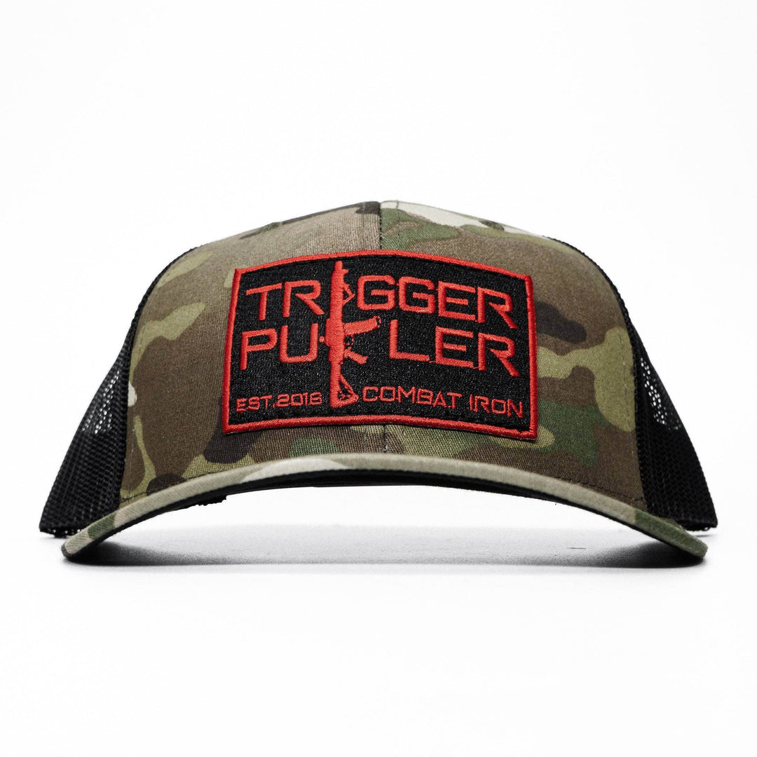 Trigger Puller Red Patch Mid-Profile Mesh Snapback Hat - One Revolver Surfboards