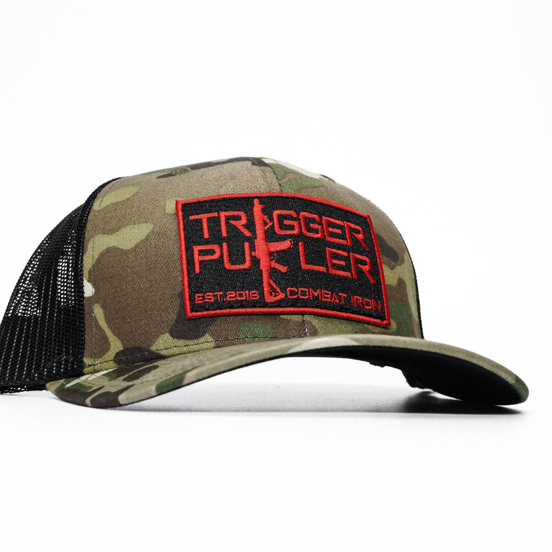 Trigger Puller Red Patch Mid-Profile Mesh Snapback Hat - One Revolver Surfboards