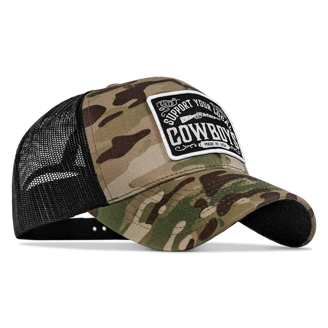 Support Your Local Cowboys Patch Snapback Hat - One Revolver Surfboards