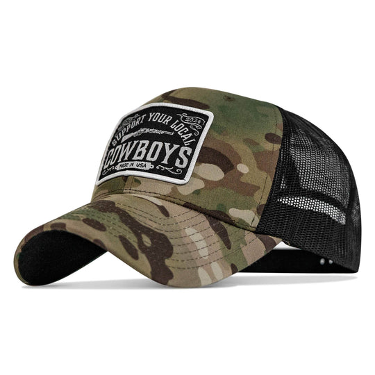 Support Your Local Cowboys Patch Snapback Hat - One Revolver Surfboards