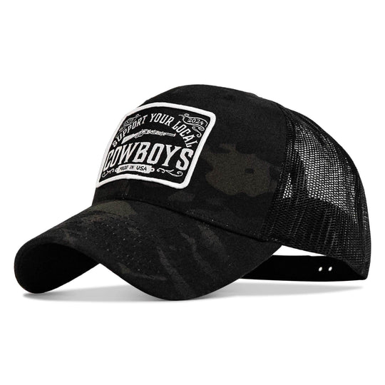 Support Your Local Cowboys Patch Snapback Hat - One Revolver Surfboards