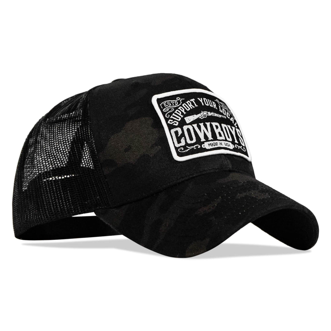 Support Your Local Cowboys Patch Snapback Hat - One Revolver Surfboards