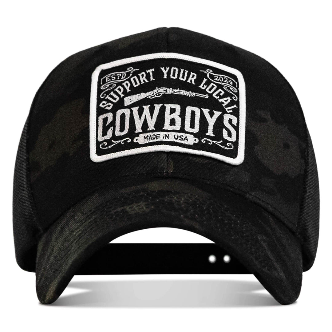Support Your Local Cowboys Patch Snapback Hat - One Revolver Surfboards