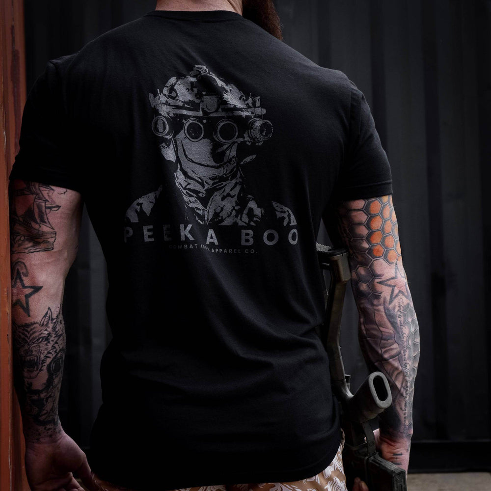PEEK A BOO OPERATOR SKULL Men's T-Shirt - One Revolver Surfboards