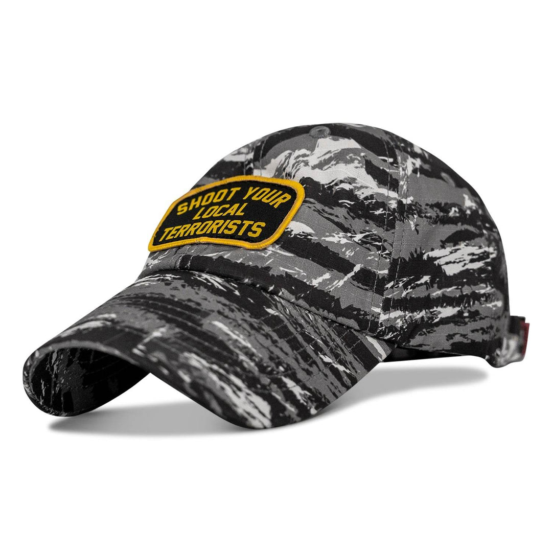 Shoot Your Local Terrorists Patch Ripstop Low Profile Hat - One Revolver Surfboards