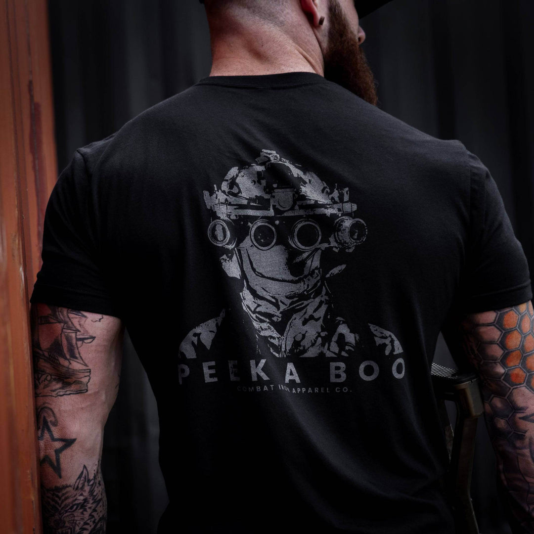 PEEK A BOO OPERATOR SKULL Men's T-Shirt - One Revolver Surfboards