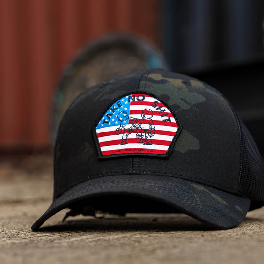 Take No Shit American Flag Patch SnapBack - HEADWEAR - One Revolver Surfboards