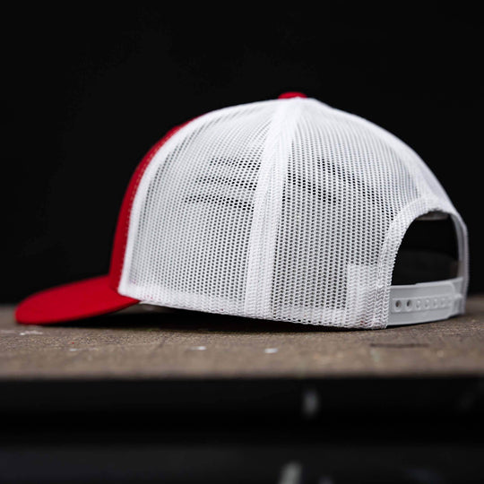 Tattoos, Fitness, & Freedom Black Patch Mid-Profile Mesh Snapback Hat - One Revolver Surfboards