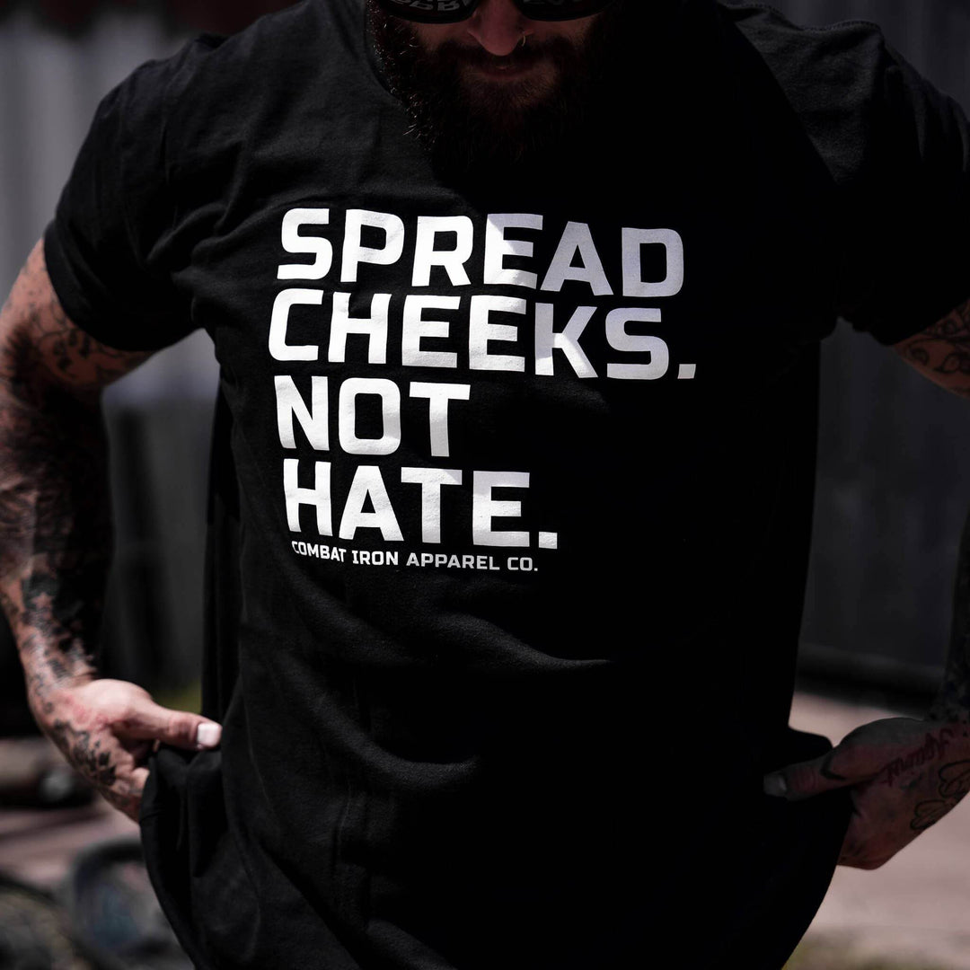 Spread Cheeks. Not Hate. Men's T-Shirt - One Revolver Surfboards