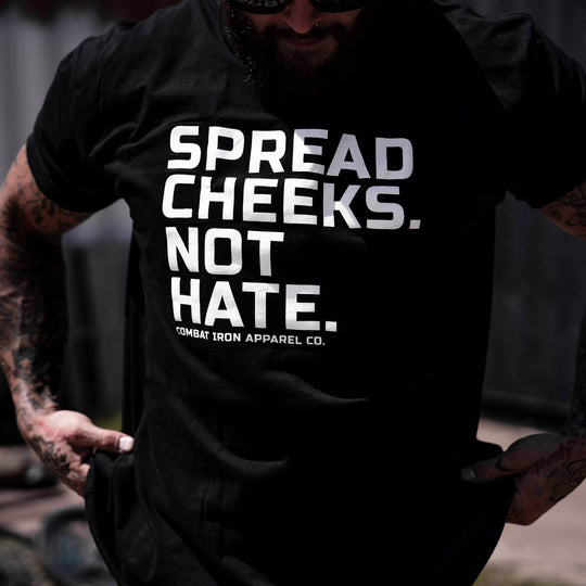 Spread Cheeks. Not Hate. Men's T-Shirt - One Revolver Surfboards