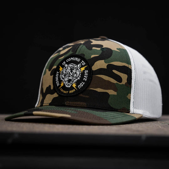 Nobody Is Coming To Save You Patch Snapback Hat - One Revolver Surfboards