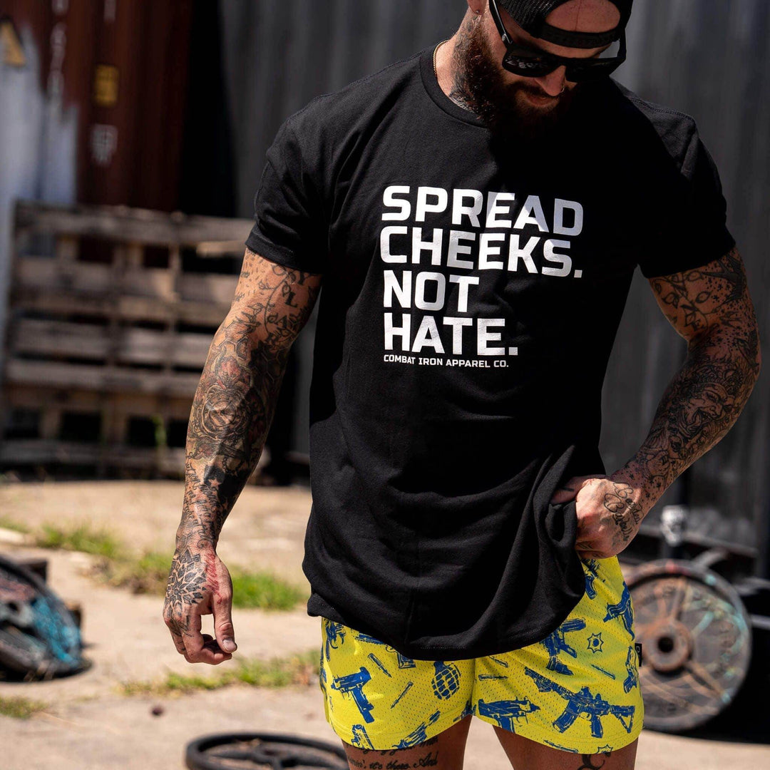 Spread Cheeks. Not Hate. Men's T-Shirt - One Revolver Surfboards