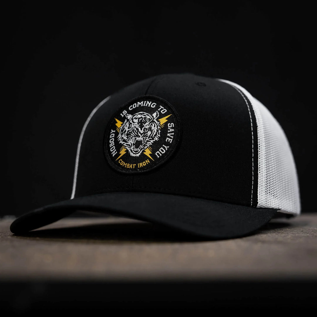 One Revolver Surfboards - Nobody Is Coming To Save You Patch Snapback Hat HEADWEAR