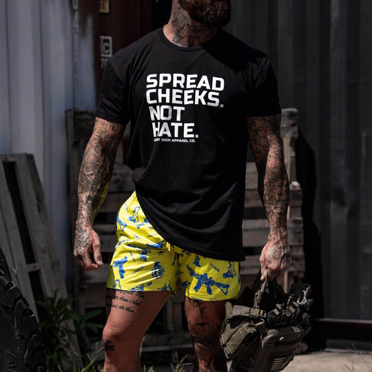 Spread Cheeks. Not Hate. Men's T-Shirt - One Revolver Surfboards