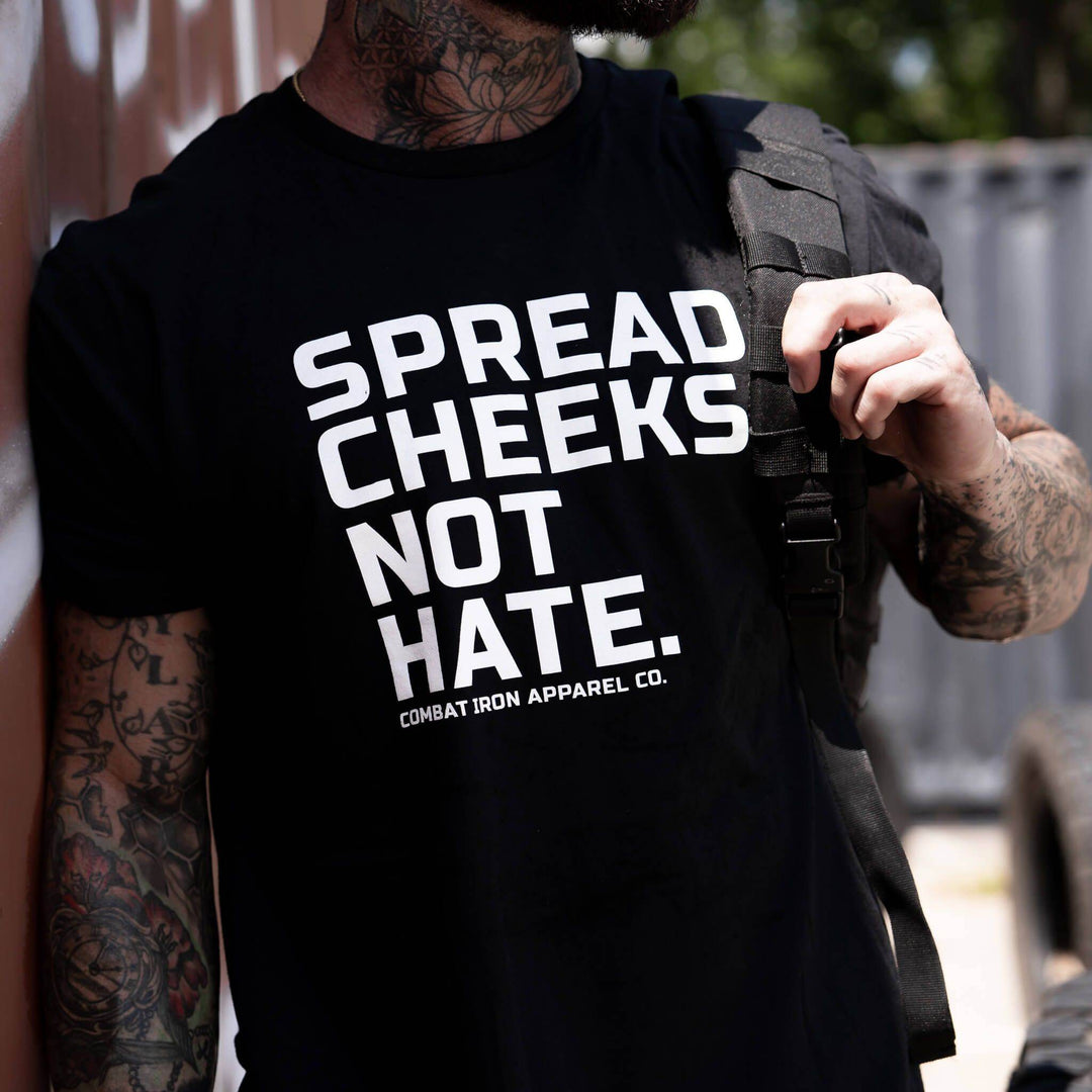 Spread Cheeks. Not Hate. Men's T-Shirt - One Revolver Surfboards