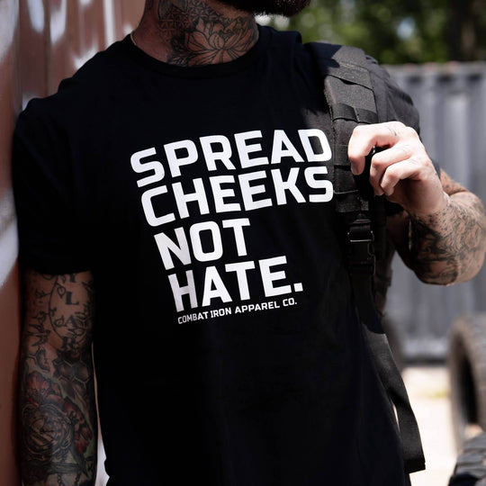 Spread Cheeks. Not Hate. Men's T-Shirt - One Revolver Surfboards