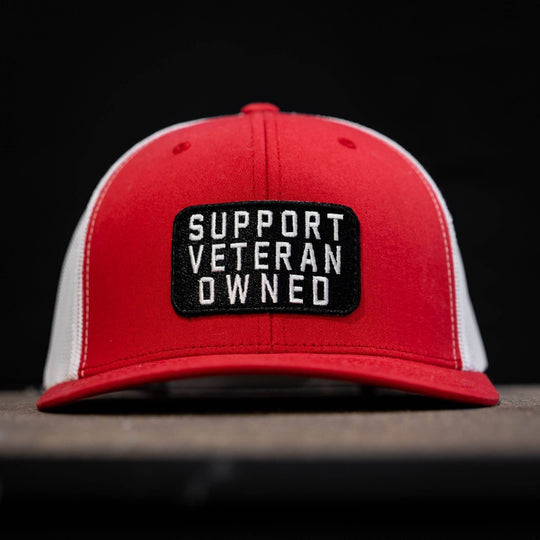Support Veteran Owned Patch Mid-Profile Mesh Snapback - One Revolver Surfboards