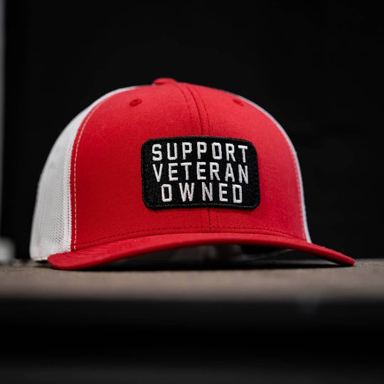 Support Veteran Owned Patch Mid-Profile Mesh Snapback - One Revolver Surfboards