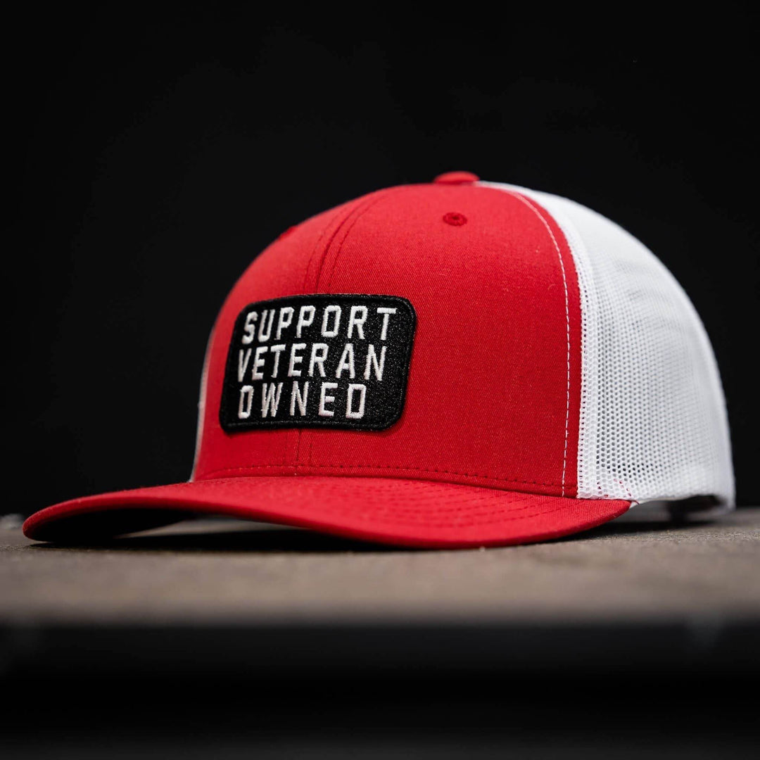 Support Veteran Owned Patch Mid-Profile Mesh Snapback - One Revolver Surfboards