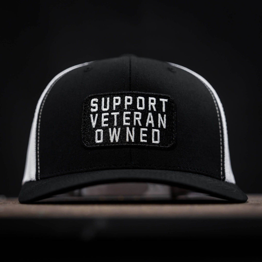 Support Veteran Owned Patch Mid-Profile Mesh Snapback - One Revolver Surfboards