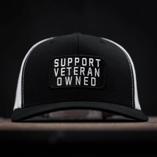 Support Veteran Owned Patch Mid-Profile Mesh Snapback - One Revolver Surfboards