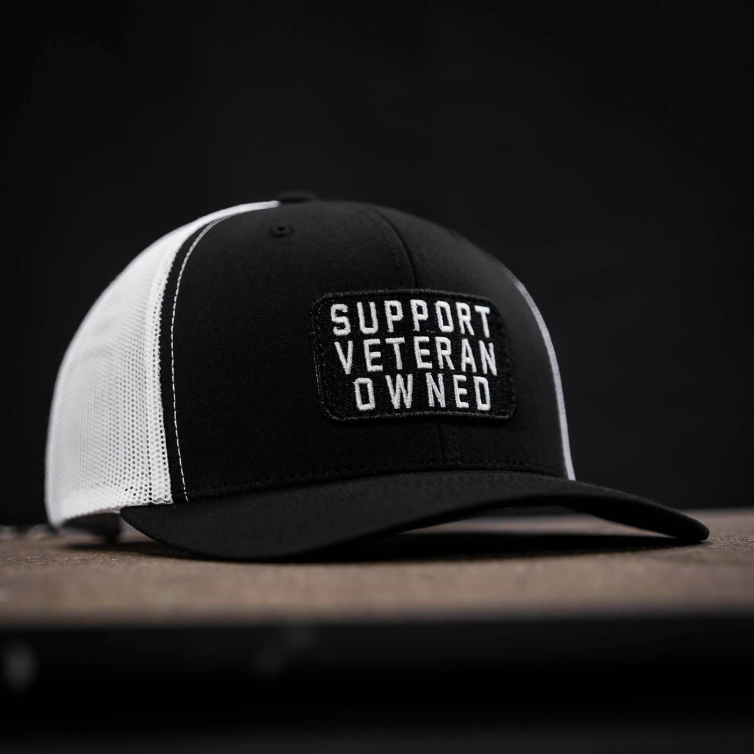 Support Veteran Owned Patch Mid-Profile Mesh Snapback - One Revolver Surfboards