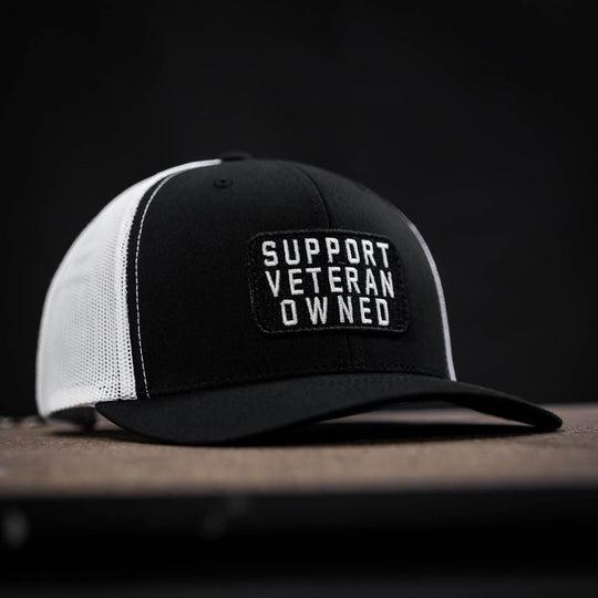 Support Veteran Owned Patch Mid-Profile Mesh Snapback - One Revolver Surfboards
