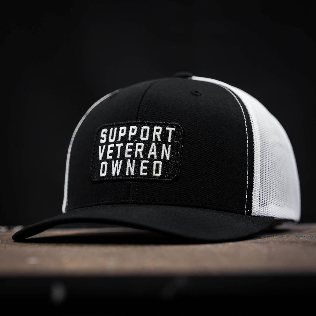 Support Veteran Owned Patch Mid-Profile Mesh Snapback - One Revolver Surfboards