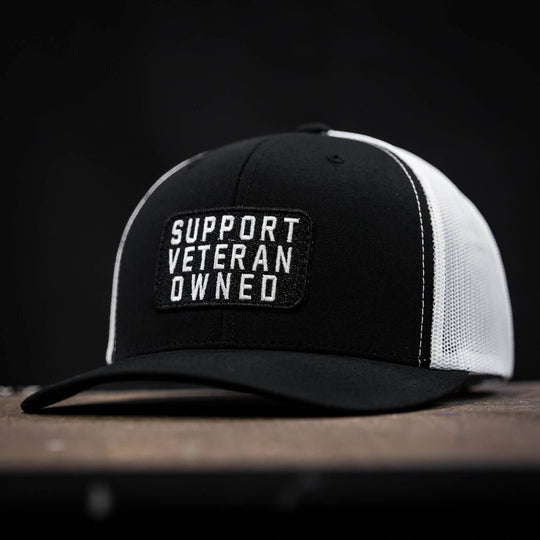 Support Veteran Owned Patch Mid-Profile Mesh Snapback - One Revolver Surfboards