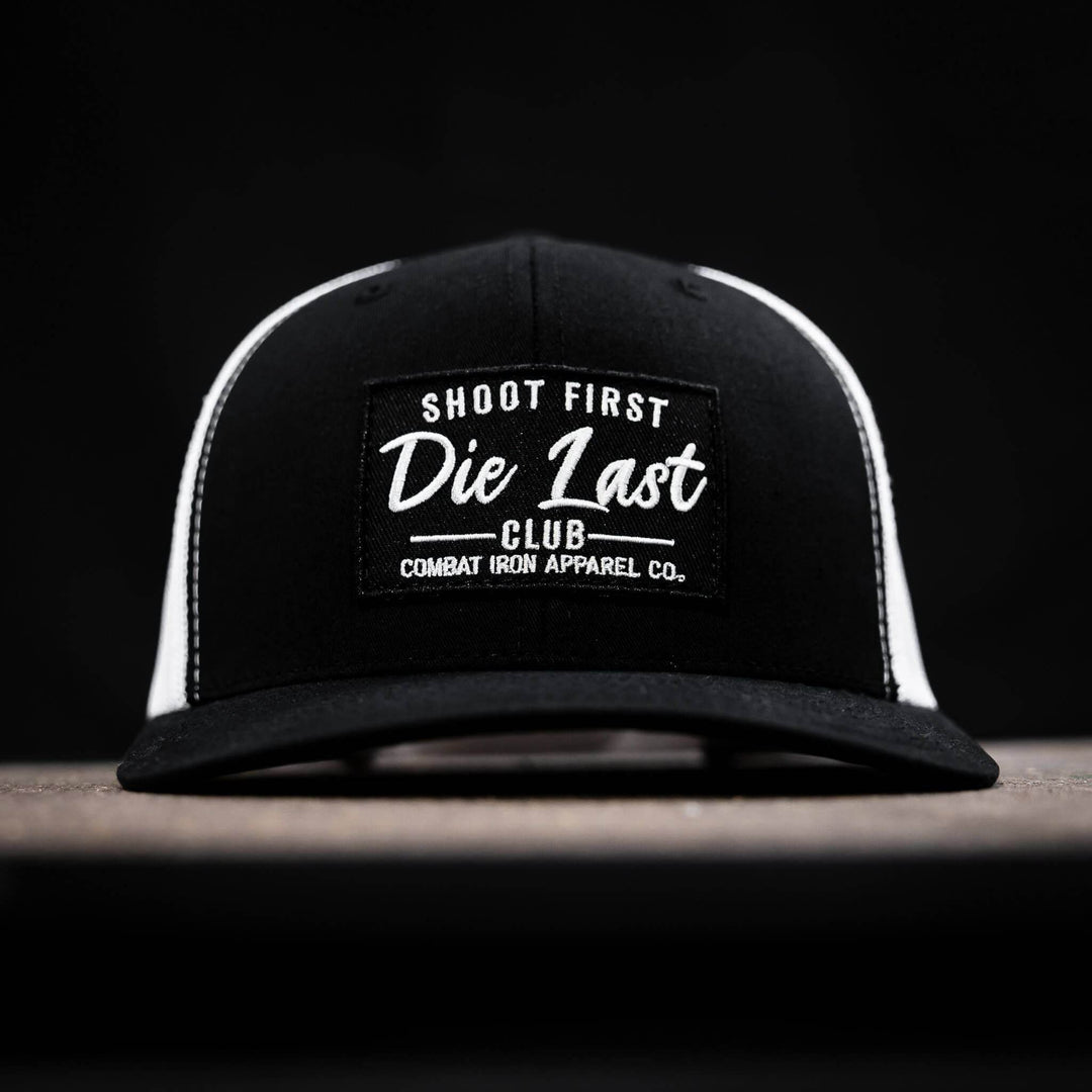 Shoot First. Die Last. Club Patch Snapback - One Revolver Surfboards