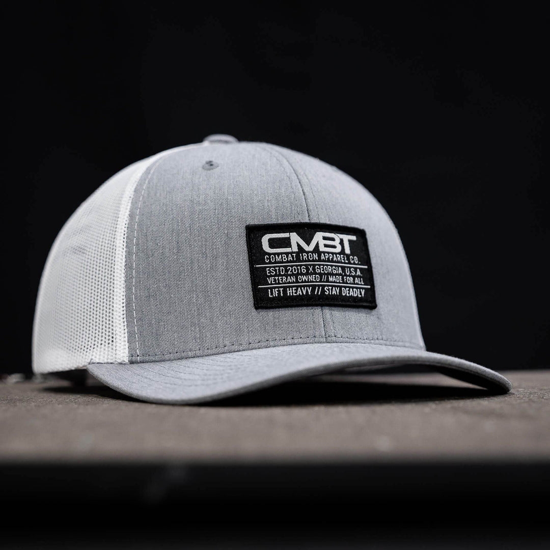 Branded CMBT Labeled Mid-Profile Snapback Hat - One Revolver Surfboards
