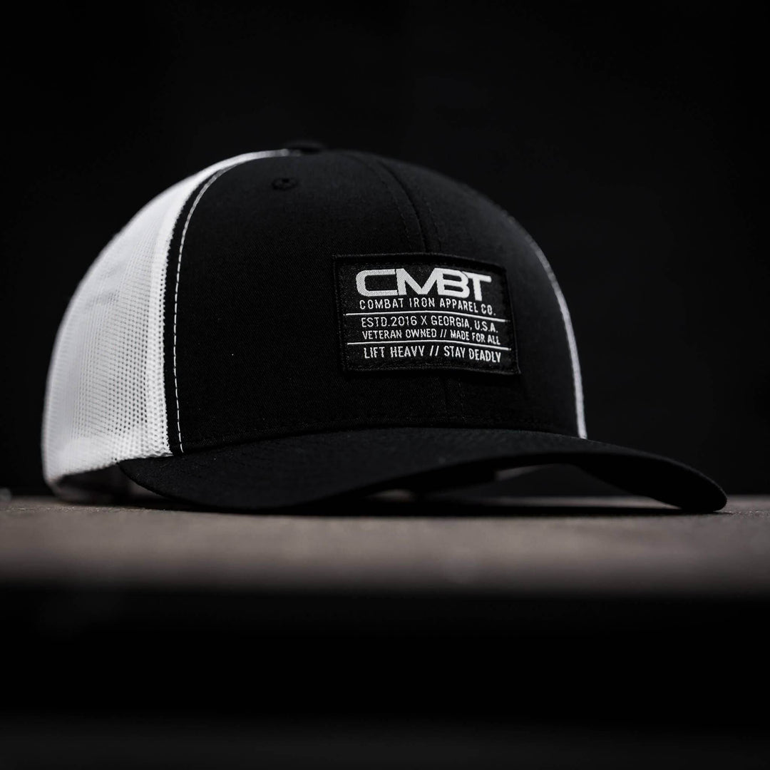 Branded CMBT Labeled Mid-Profile Snapback Hat - One Revolver Surfboards